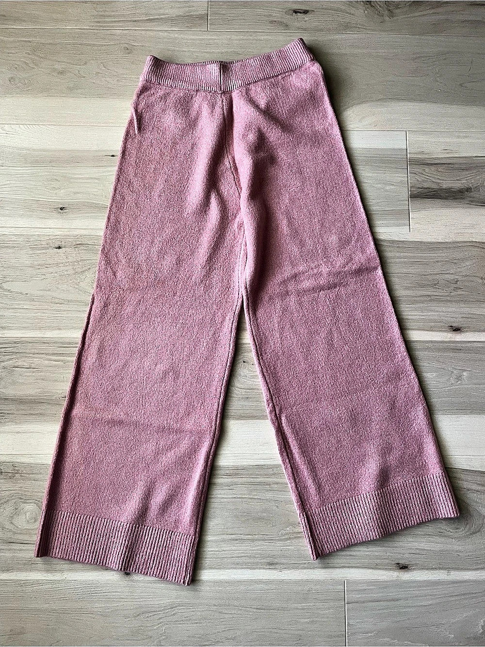 Moon River Dawn Knit Pants Wide Leg Pink Small NWT